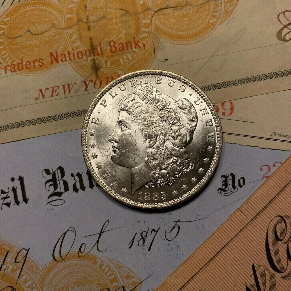 ✯ GEM BU O Morgan Silver Dollar From OBW Roll Estate Hoard ✯ O Mint Unc ✯ - Image 3 of 4