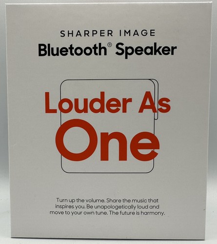 Sharper Image Bluetooth Speaker Louder As One Rechargeable W/ Cord (Brand New) - Picture 3 of 4