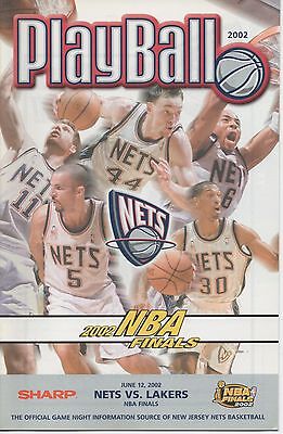 2002 NBA FINALS PROGRAM - NJ NETS vs. LA LAKERS 
