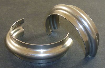 Decorative clasps for telescopic fork - DKW RT 175 - 175/200 S - 200/2 - stainless steel - pair