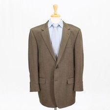 Jos. A. Bank 46L Brown Sport Coat Blazer Jacket HB 2B Silk