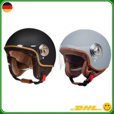 Unisex Helme Sturzhelm Rollerhelm Motorradhelm Retro Helme Mit Gehörschutz DE