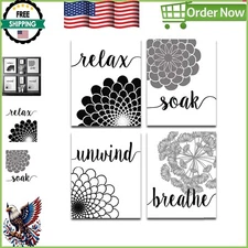 Artistic 8x10 Black & White Bathroom Wall Art - Ideal Gift for Various Occasions