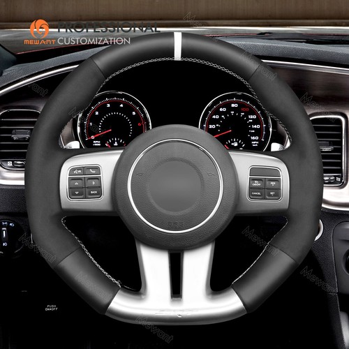 MEWANT DIY Echtleder Wildleder Lenkradbezug für Dodge Challenger SRT Charger SRT - Bild 3 von 11