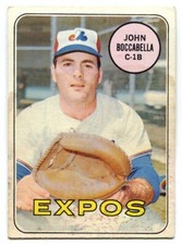 1969 Topps #466 John Boccabella Baseball Card - Montreal Expos