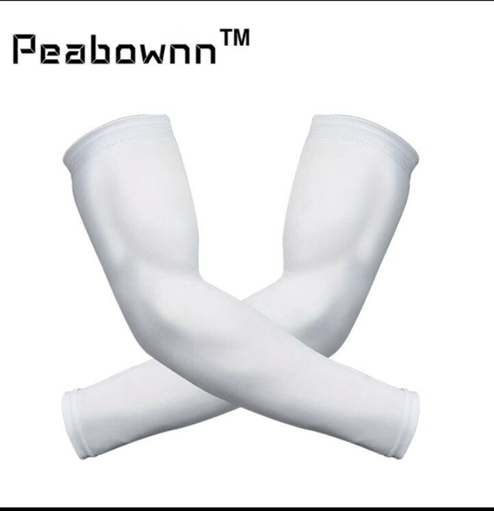 White UV Arm Sleeve (Sports And Outdoors) 2 Sleeves