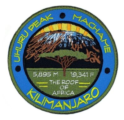 Mount Kilimanjaro Uhuru Peak Machame Tansania Patch Bügelbild Abzeichen...