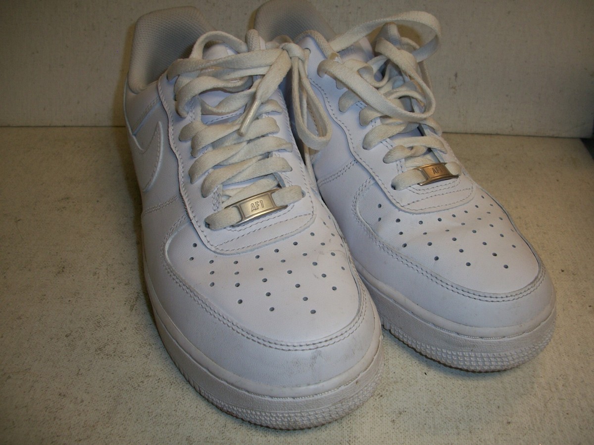 Men's Nike Air Force 1 Low White Sneakers Size 9 CW2288-111 | eBay