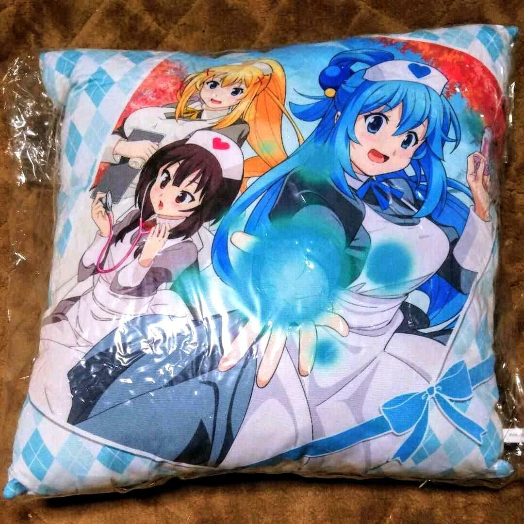Aqua body pillow top