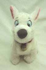 Walt Disney Store Pixar SOFT BOLT THE WHITE DOG 6" Plush Stuffed Animal Toy