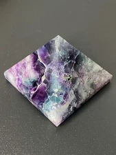 Polished Fluorite Pyramid 2" x 2" x 1.75" (LxWxH)-(KRJ 0554-3)