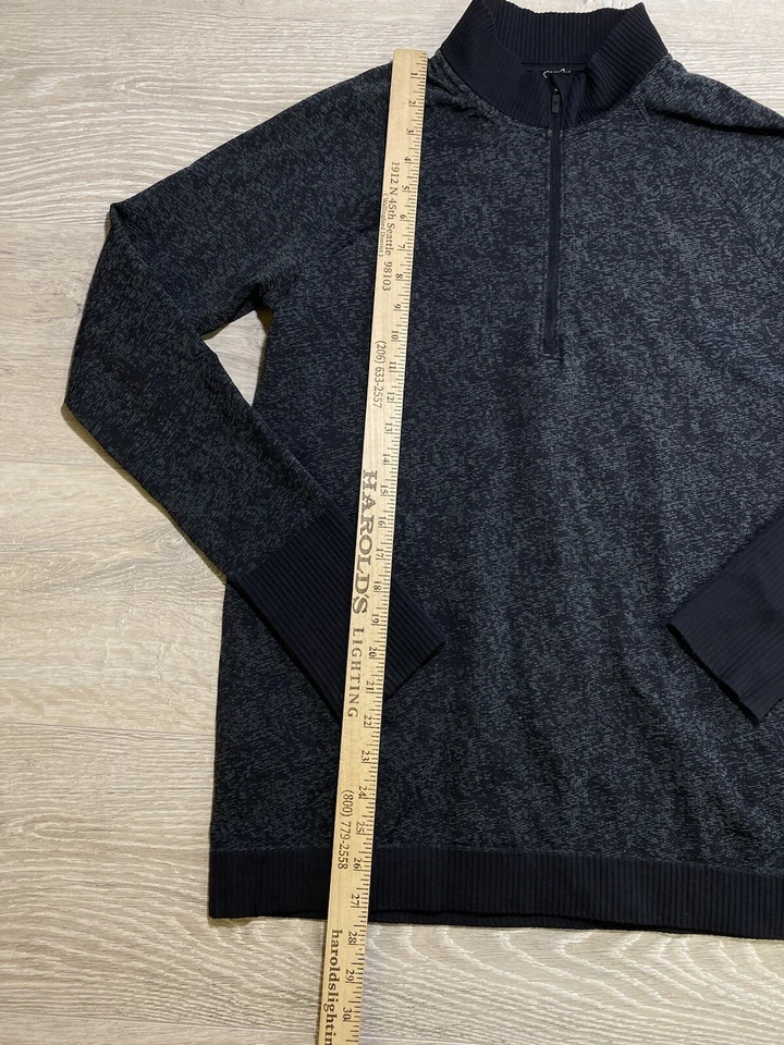 Lululemon Women’s Rest Less 1/2 Zip Long Sleeve Pullover Jacket Black Sz 12? - Image 4 of 4