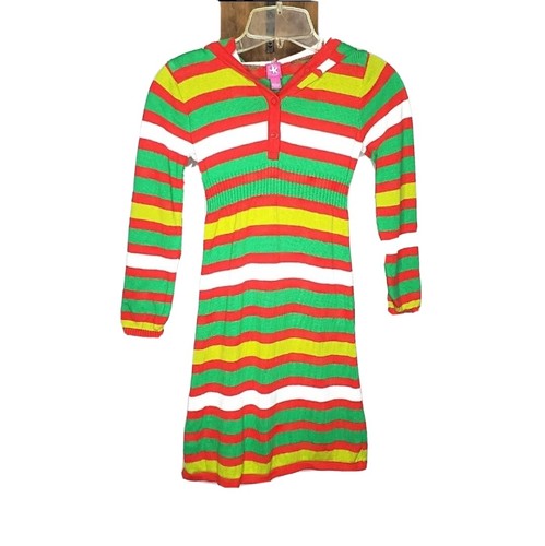Little Girls J. Khaki Striped Hoodie 