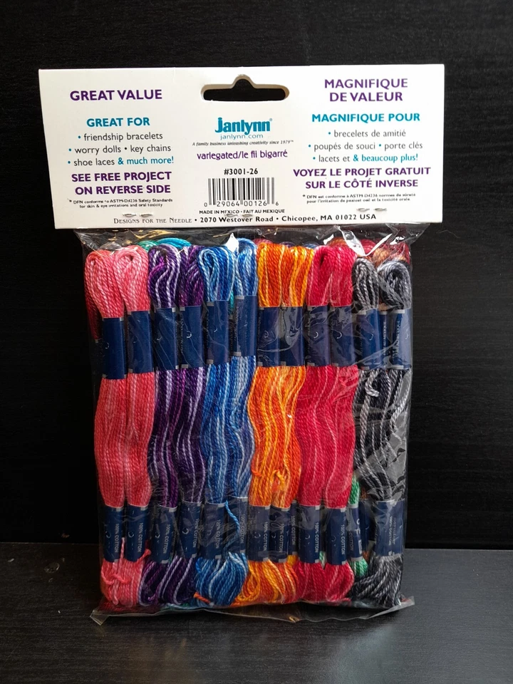 JANLYNN DFN CRAFT THREAD 36 SKEINS 10 y each 100% MERCERIZED COTTON #3001-26 - Image 2 of 4