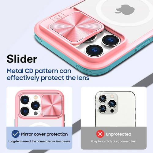 Für iPhone 16 Pro Max 14 15 11 Magnet Slide Kamera Linse Cover - - Bild 45 von 66