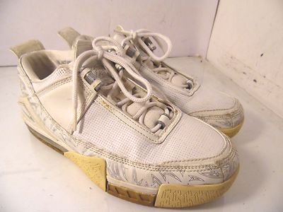 NIKE AIR LEBRON II LOW (GS) 310877-111 WHITE/WHITE-METALLIC SILVER youth 6.5