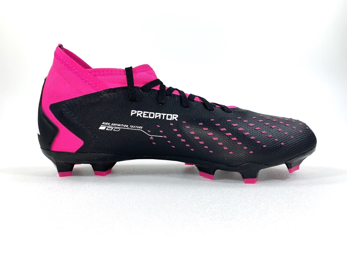 adidas Predator Accuracy.3 FG Soccer Cleats Black Pink GW4589 Men