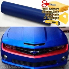 60" x 60" Matte Royal Blue Vinyl Film Wrap Sticker Decal Bubble Free Air Release