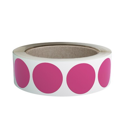 Round Stickers 1 Inch Color Coded Decorative Circle 25mm Dot Labels 600 Pack