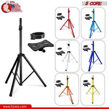 5 Core Speaker Stand Adjustable PA DJ Tripod Studio Monitor Stands w 35mm Insert