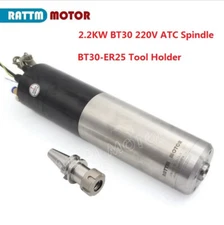 【USA】2.2KW ATC Water cooled spindle motor 220V Automatic Tool Change ISO20
