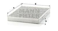 Mann-Filter CUK2842 Filter, Innenraumluft FüR Audi Porsche VW