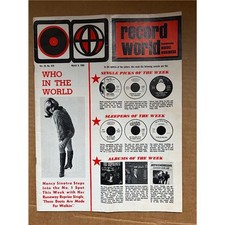 VARIOUS 1966/NANCY SINATRA RECORD WORLD MAGAZINE MARCH 5 1966 - Nancy cover pic 