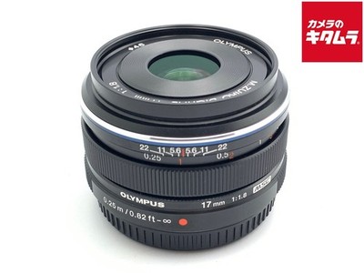 OLYMPUS M.ZUIKO DIGITAL 17mm F1.8 BLACK for M4/3 mount -EXC- `3954