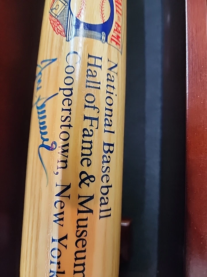 Hank Aaron Tom Seaver Stan Musial Signed Cooperstown Full Size Bat JSA LOA - Image 4 of 4