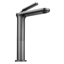 Single Handle Bathroom Vessel Sink Faucet Rv Lavatory Vanity Mixer Tap Grey
