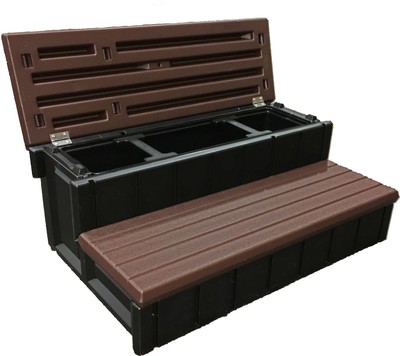 CONFER PLASTICS LASS36-SC-E 36'' Spa Step Espresso Storage