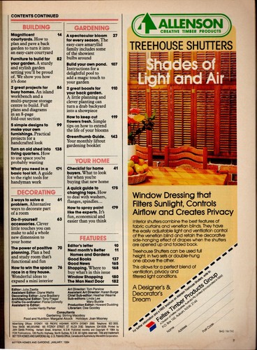 Better Homes and Gardens Australia - January 1984 - Rare 1980s Vintage Magazine - Picture 4 of 4