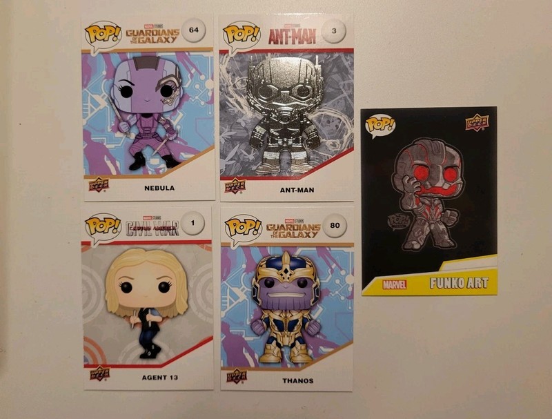 🔥 Upper Deck Funko Pop *Lot of 5* Cards Marvel Avengers ANT MAN & 4 Others