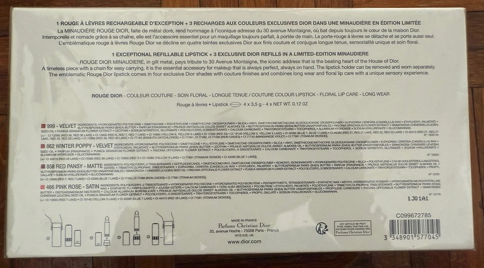 Dior Lipstick Clutch & Purse on Chain - Image 2 of 4