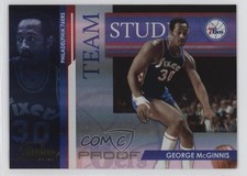 2009 Panini Studio Team Proofs 129/199 George McGinnis Moses Malone #15 HOF 0q3