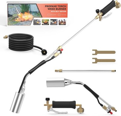 Propane Torch Weed Burner with 11.5FT Hose, Weed Torch | with Self Igniter