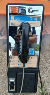 Real Payphone With Mounting Plate No Keys