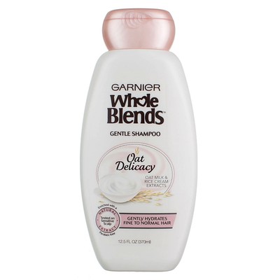 5 Pack Garnier Whole Blends Gentle Oat Milk & Rich Cream Extracts Shampoo, 12...