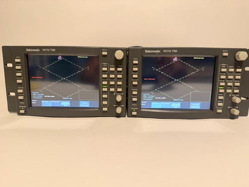 2 Tektronix WFM 700 Multi-Standard Waveform Monitors in Rack w/ Power Cords - Picture 3 of 15