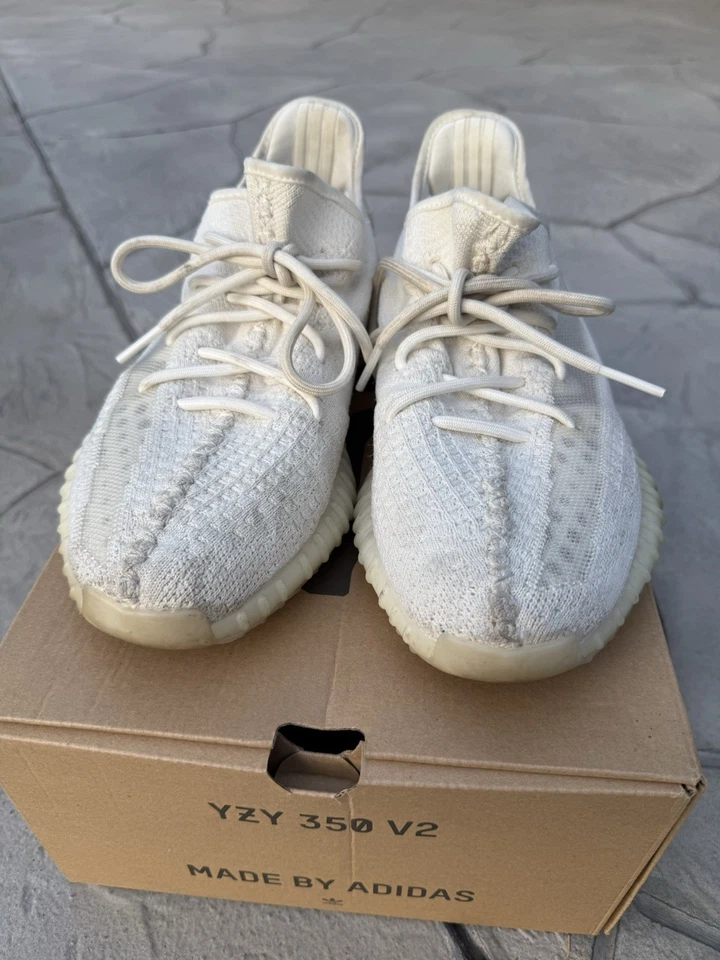 Adidas Yeezy Boost 350 V2 Blanco Hueso Para Hombre Talla 9.5 Foto 3 de 4