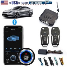 Car Keyless Entry Alarm System Remote Starter Push Start Button Kit Us Stock Car Keyless Entry Alarm System Remote Starter Push Start Button Kit Us Stock