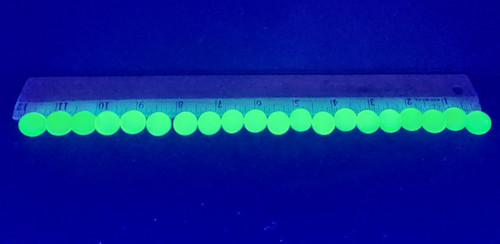 Lot Of 20 Vintage Vaseline Glass/Uranium Glass Marbles UV Glow!