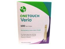 One Touch Verio 100 Ct Diabetic Test Strips Exp 4/2027  SHIPPED IN A BOX  