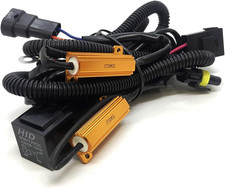 HID Relay Harness 40A 12V 35W/55W Heavy Duty Universal for H1 H3 H7 H10 H11 9005