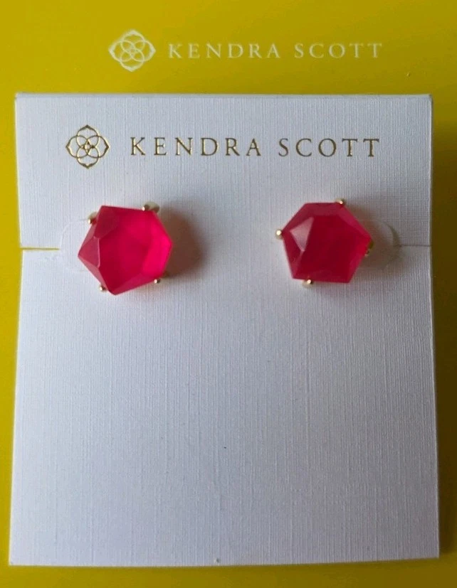 "Aretes Kendra Scott Berry tono dorado 1/2""" Foto 3 de 3
