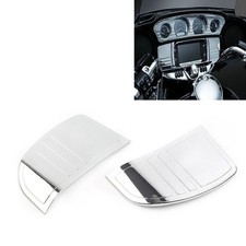 Tri Line Stereo Trim Chrome for Harley Touring Street Electra Glide 2014-22