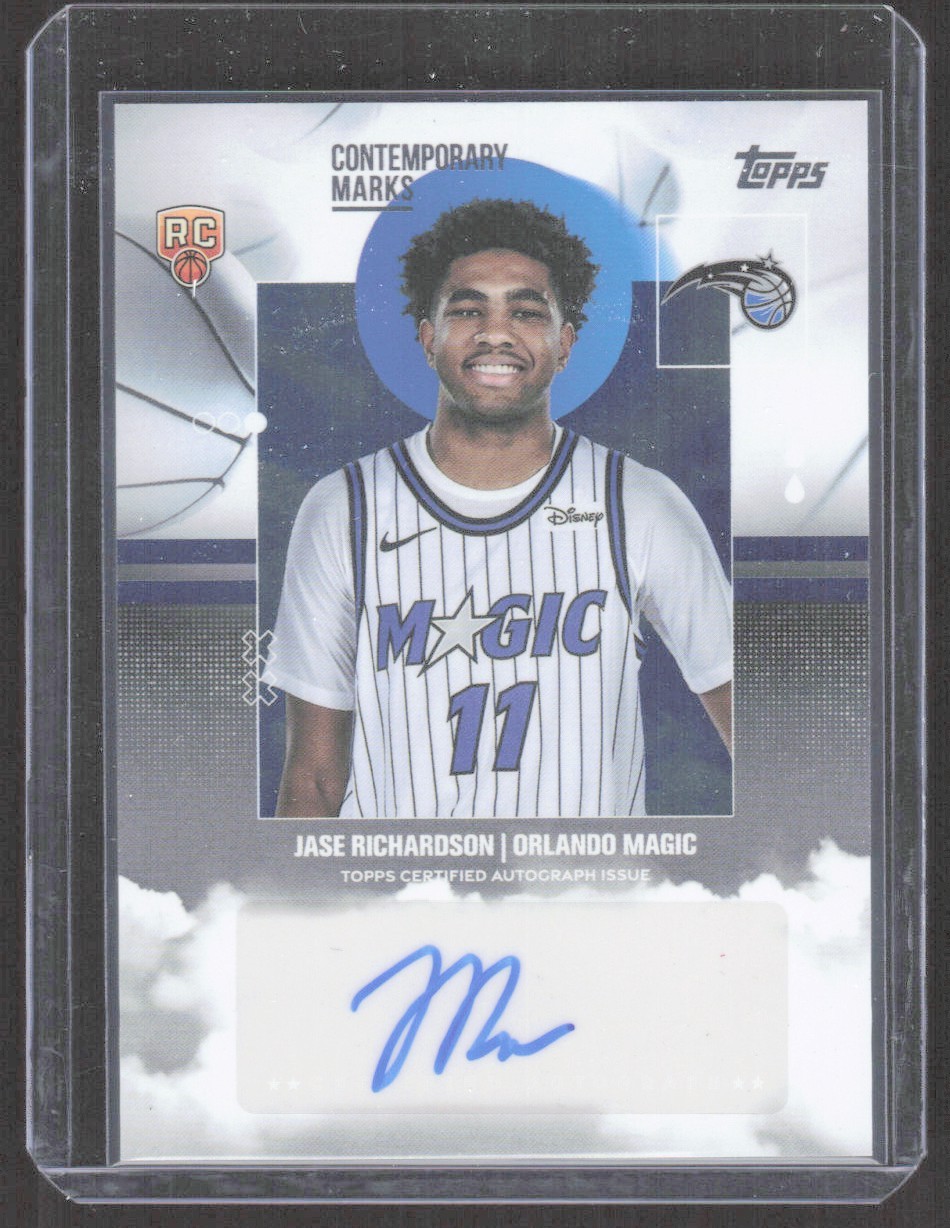 2025-26 Topps Contemporary Marks Jase Richardson Rookie Auto Orlando Magic