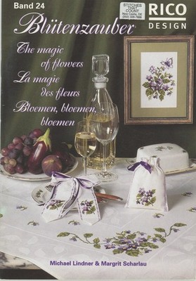 RICO Design Book 24 Magic Of Flowers Blutenzauber Cross Stitch Pattern