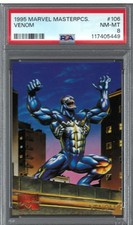 1995 Marvel Masterpieces #106 Venom PSA 8 NM-MT Boreis Vallejo Spider Man