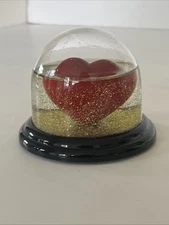 Vintage Koziol Made in Germany Snowglobe Heart Robert Greenfield Ltd NY